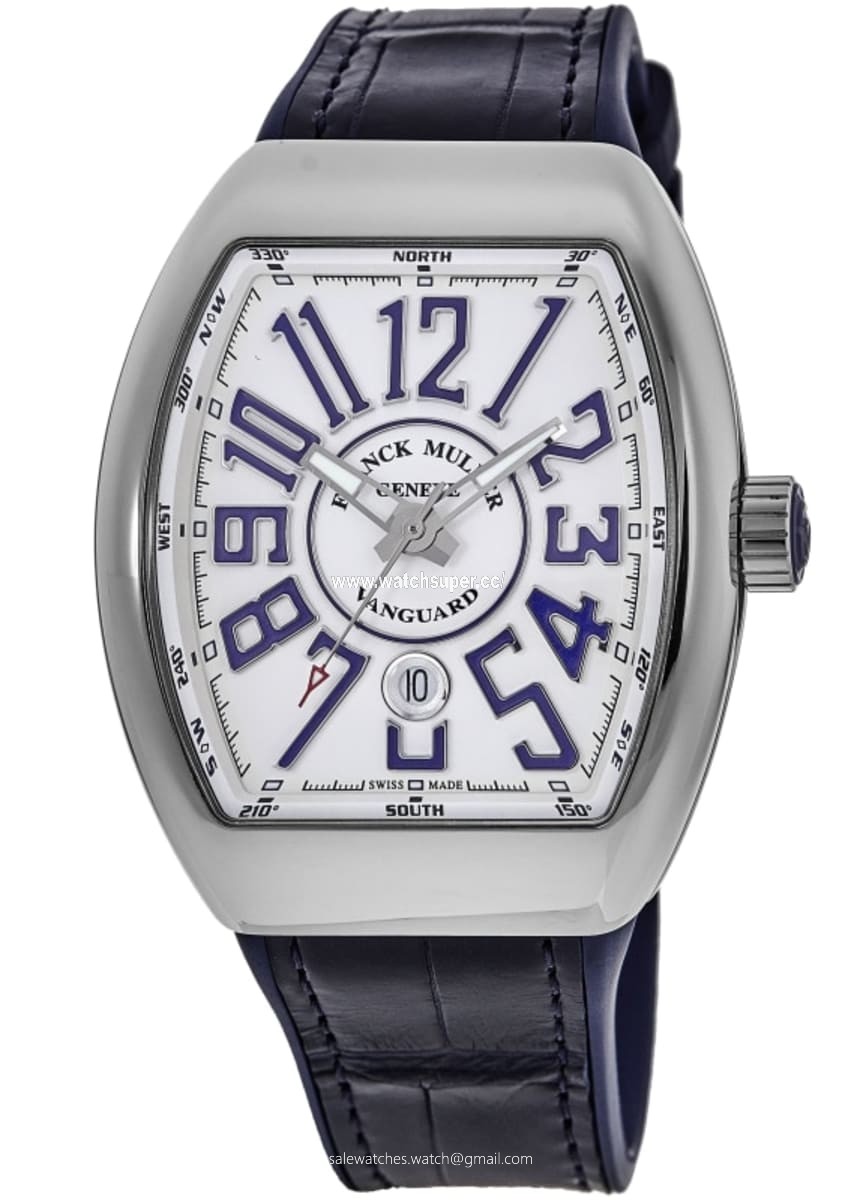 Franck Muller Vanguard  V 45 SC DT AC BU Stainless Steel Watch