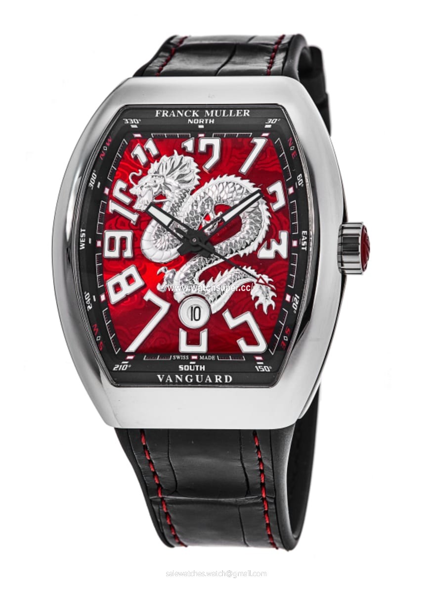 Franck Muller Vanguard Limited Edition V 45 SC DT AC NR DRAGON KING RG Stainless Steel Watch