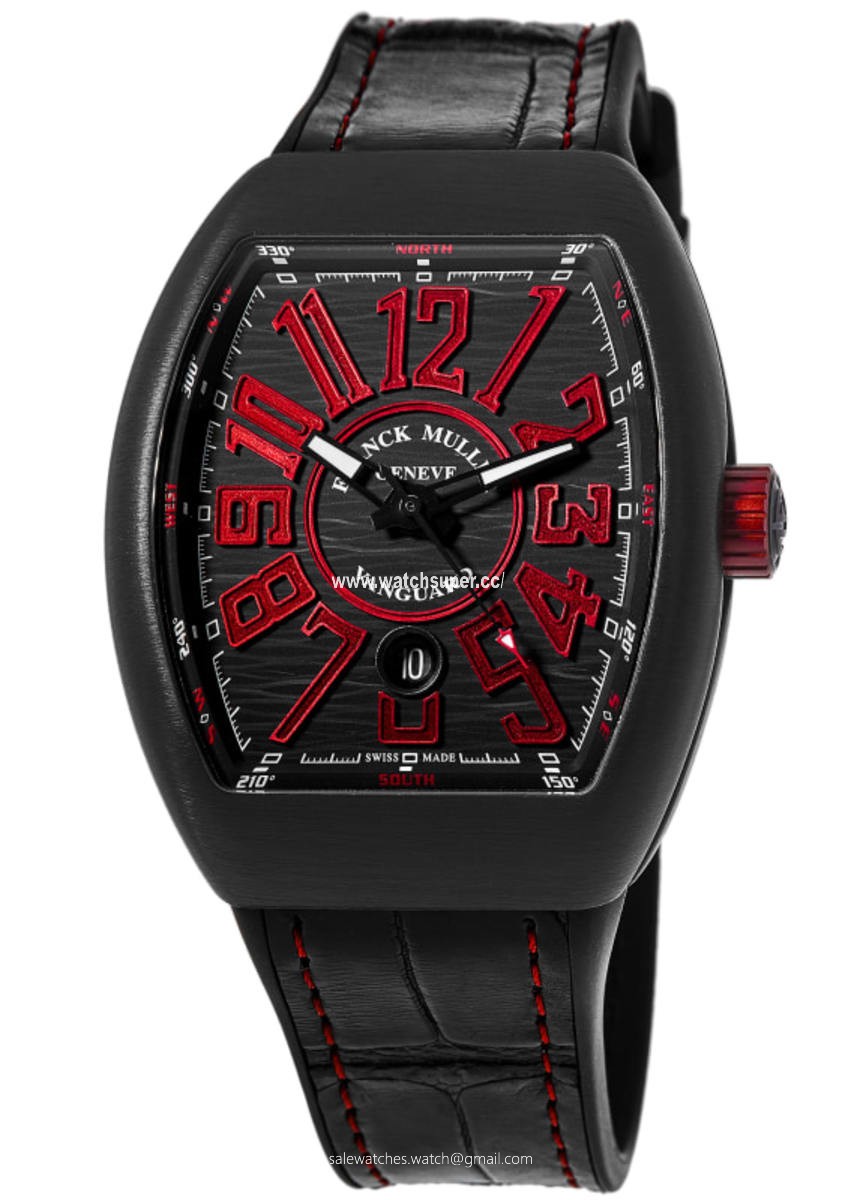 Franck Muller Vanguard  V 45 SC DT TT NR BR NR-RED Titanium Watch