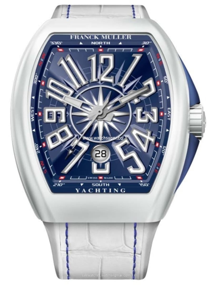 Franck Muller Vanguard Yachting V 45 SC DT YACHT BL Titanium Watch