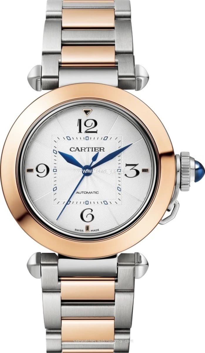 Cartier Pasha 35mm W2PA0008 Rose Gold & Stainless Steel Watch